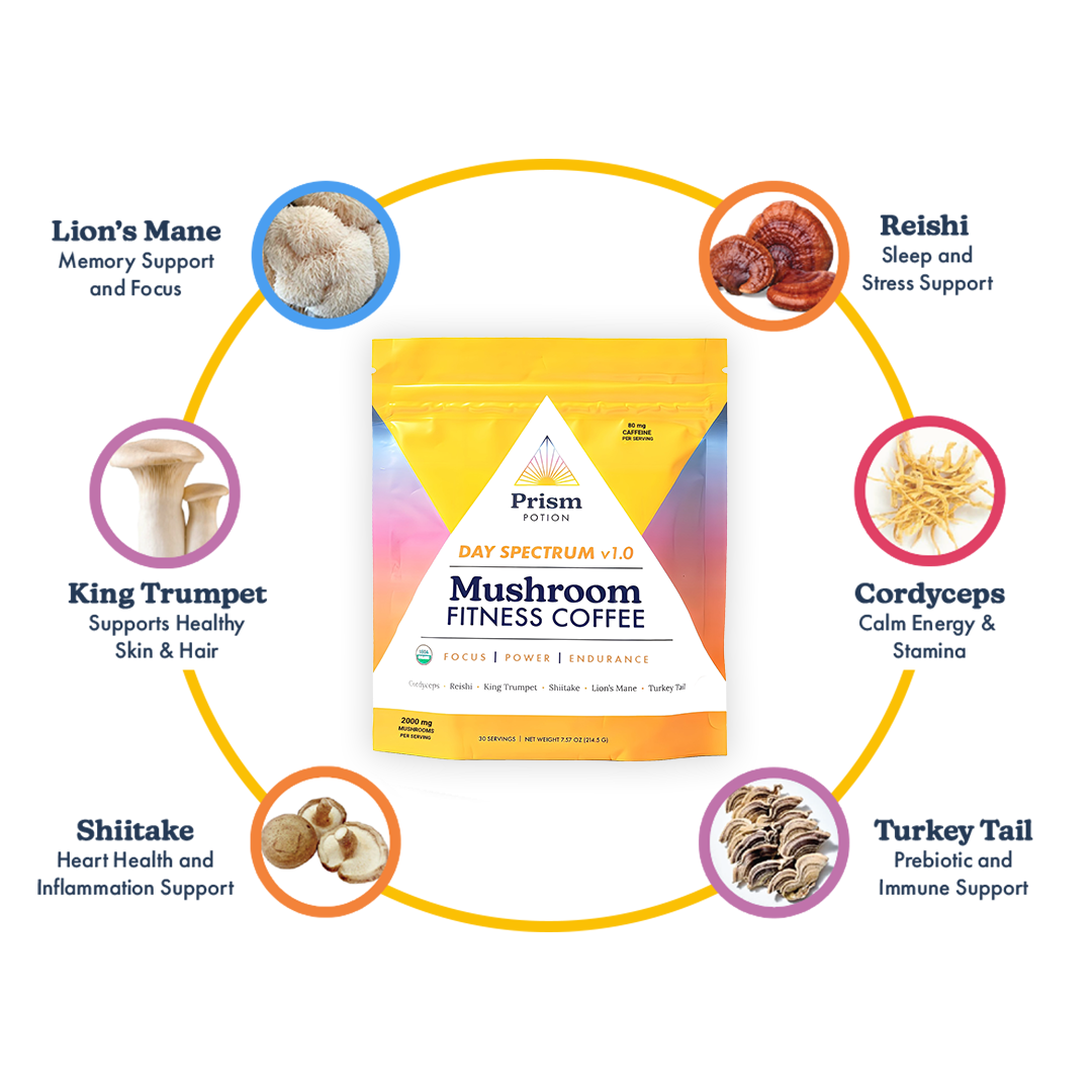 Mushroom Fitness Coffee | Day Spectrum v1.0: Starter Kit